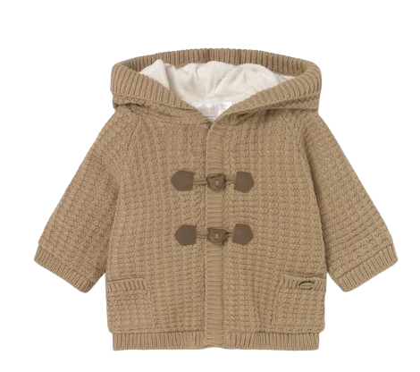2330 - Newborn Boy Lined Knit Cardigan (Mayoral)