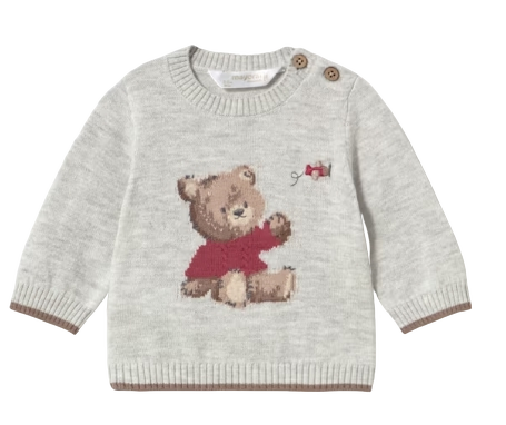 2369 - Newborn Boy Jacquard Sweater (Mayoral)