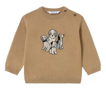 2372B - Baby Animal Intarsia Sweater (Mayoral)