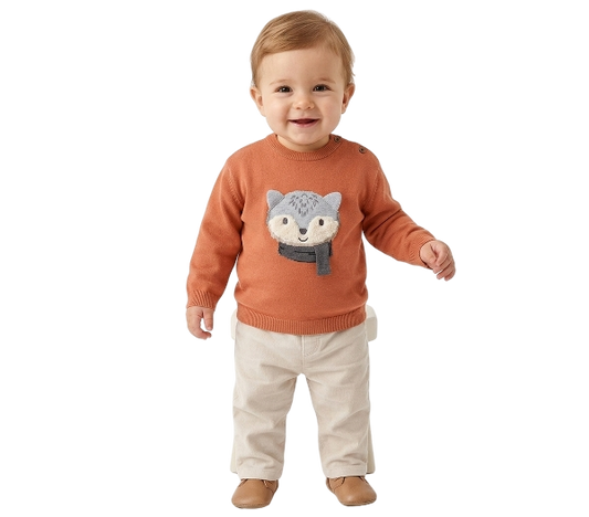 2372 - Baby Animal Intarsia Sweater (Mayoral)