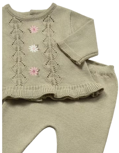2501G - Newborn Knit Sweater and Footed Pant Set3