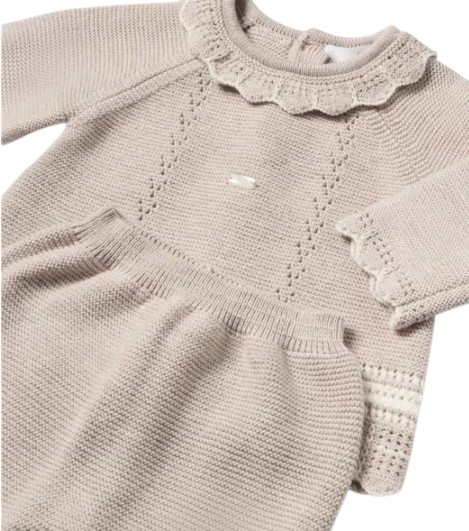 2501M - Newborn Knit Sweater and Footed Pant Set