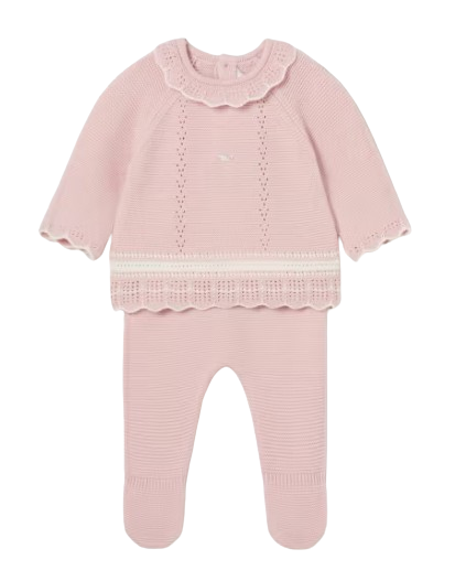 2501PA - Newborn Knit Sweater and Footed Pant Set