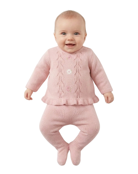 2501R - Newborn Girl Leggings and Sweater Set (Mayoral)6