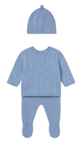 2503B - Newborn Girl 3-Piece Knit Set (Mayoral)