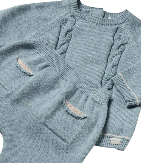 02511 - Newborn 3 Piece Knit Set