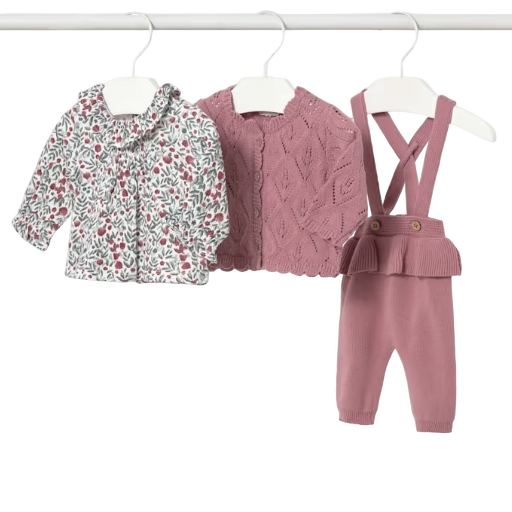 2516L - Newborn Girl 3-Piece Set (Mayoral)