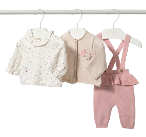 2516 - Newborn Girl 3-Piece Set (Mayoral)