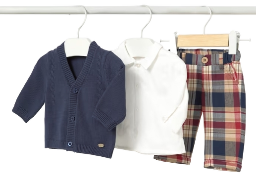 2531B - Newborn Boy 3-Piece Set (Mayoral)  