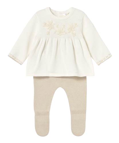 2553 - Newborn Girl Pants and Sweater Set (Mayoral)