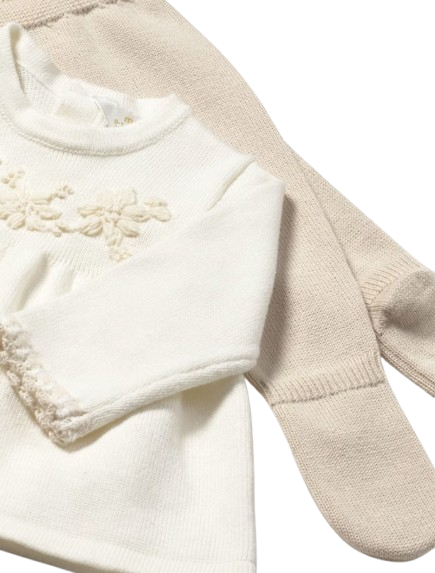 2553 - Newborn Girl Pants and Sweater Set (Mayoral)