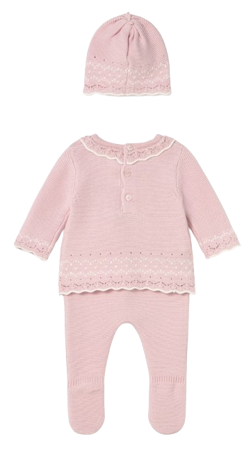 2556 - Newborn Girl 3-Piece Knit Set (Mayoral)