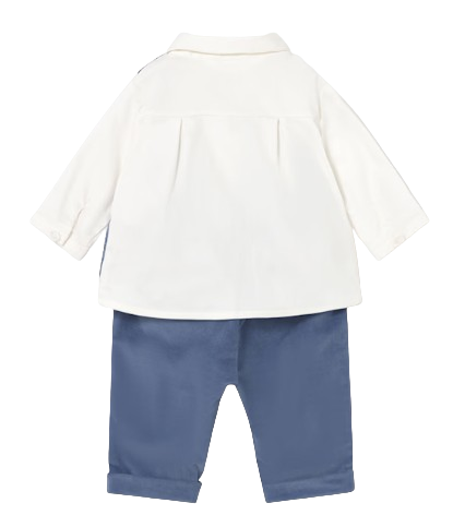 2581 - Newborn Boy Bow Tie Shirt and Pants Set (Mayoral)