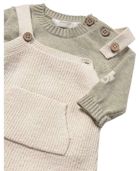 2603 - Newborn Boy Dungaree and Sweater Set (Mayoral)3