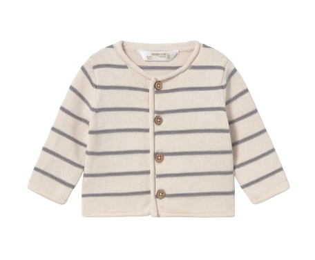 2609A - aby Boy 3pc Knit Overalls, Cardigan & Striped Shirt Set (Mayoral)2
