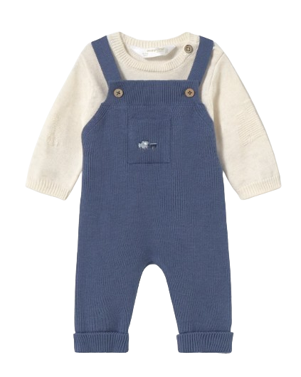 2646 - Newborn Boy 2-Piece Dungaree Set (Mayoral)