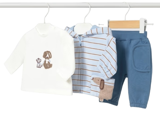 2671 - Newborn Boy Tracksuit with T-Shirt (Mayoral)