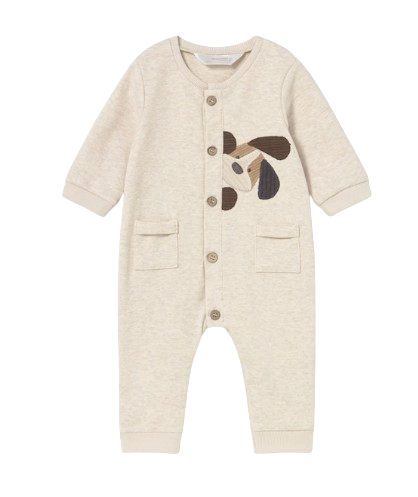 2731 - Newborn Boy Embroidered Applique One Piece (Mayoral)