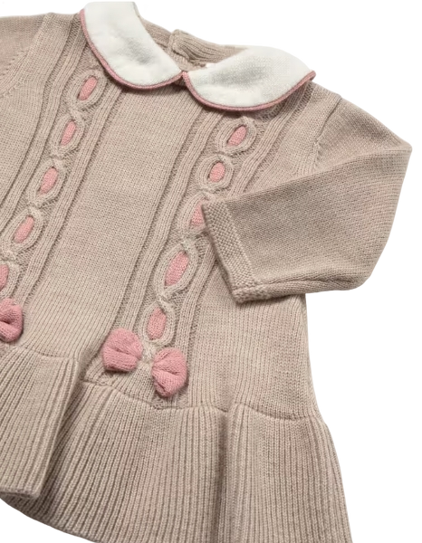 2802 - Newborn Girl Knit Dress (Mayoral)4