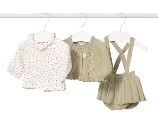 2804L - Newborn Girl 3-Piece Set (Mayoral)
