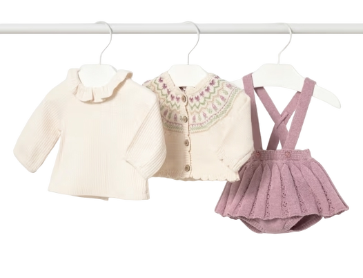 2804 - Newborn Girl 3-Piece Set (Mayoral)