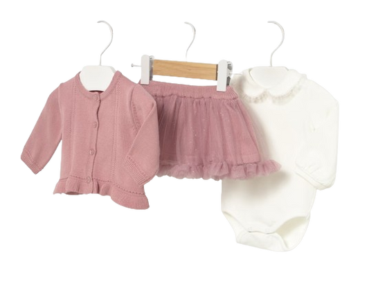 2830 -Newborn Girl 3-Piece Set (Mayoral)
