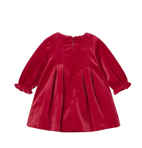 2854 - Mayoral Red Velvet Dress Cadiz Boutique, Inc.