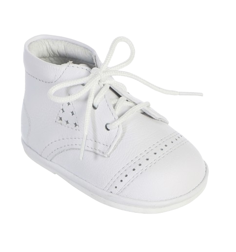 TTS305 - Zapatos de bautismo para bebé niño con recortes