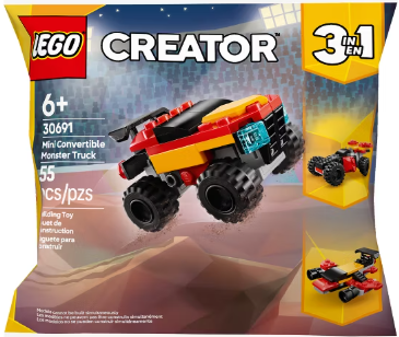 30691 - LEGO Creator 3 in 1 Mini Convertible Monster Truck Toy