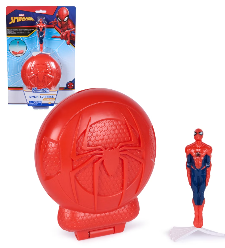 335T - Spider-Man Dive N Surprise Toy: Disney Water Games & Recreational Set for Ages 5+
