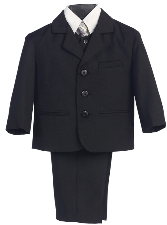 LT3710 - Black 5-Piece Suit