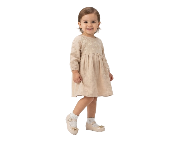 38052 - Sweet Love Chrome Beige\Gold (Mini Melissa)2