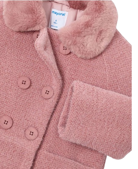 4438R - Girl Faux Fur Coat (Mayoral)
