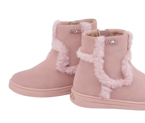 44484 - Girl Fur Detail Ankle Boots