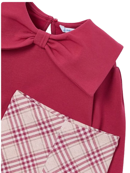 4723 - Girl Plaid Leggings and Sweatshirt Set (Mayoral)