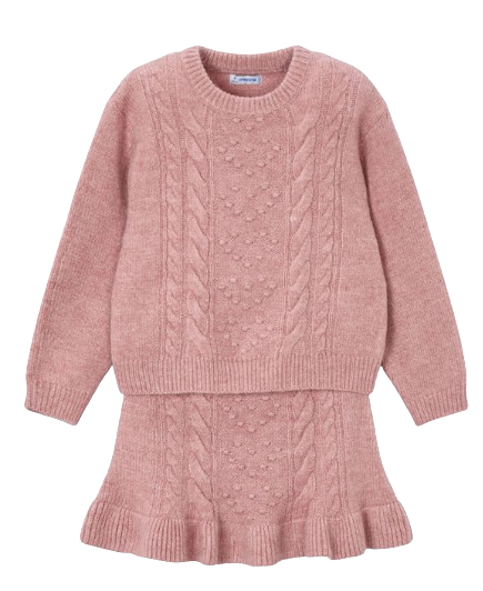4934 - Girl Knit Sweater and Skirt Set (Mayoral)
