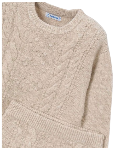 4934S - Girl Knit Sweater and Skirt Set (Mayoral)