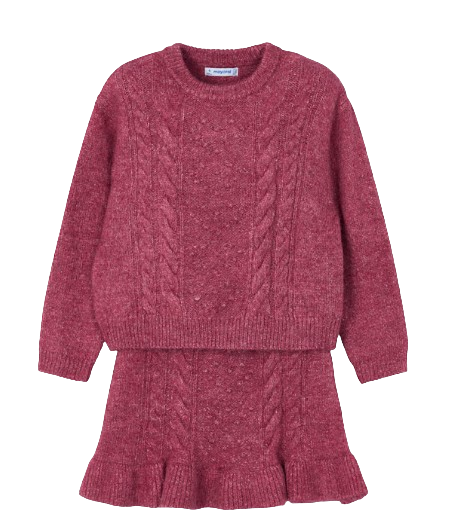 4934M - Girl Knit Sweater and Skirt Set (Mayoral)