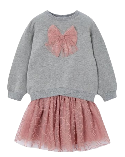 4936M - Girl Sweatshirt and Tulle Skirt Set (Mayoral)