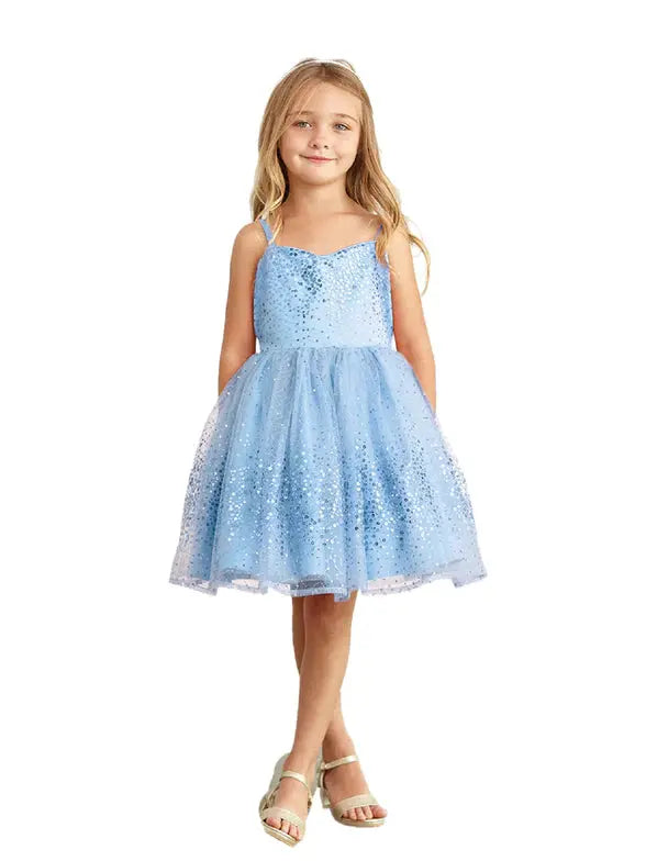 TT5825S - Short Length Spaghetti Strap Sequins Dress Cadiz Boutique, Inc.