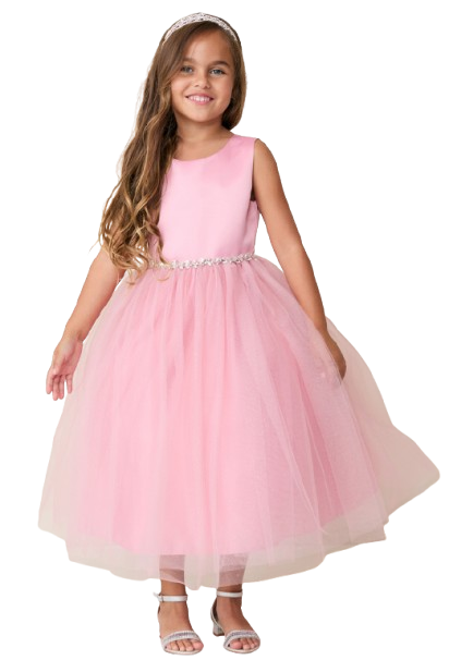 TT5888 - Satin Bodice and Glitter Tulle Skirt