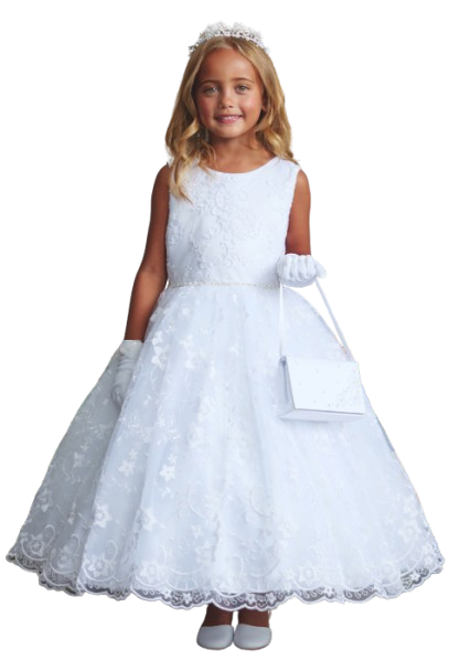 5910 - Scalloped Hem with Rhinestone