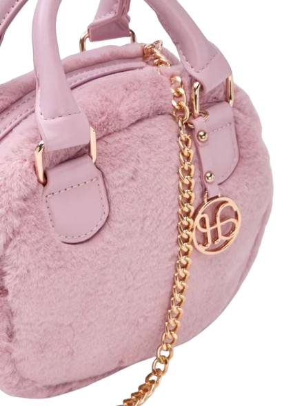 5937 - Girls Faux Shearling Bag