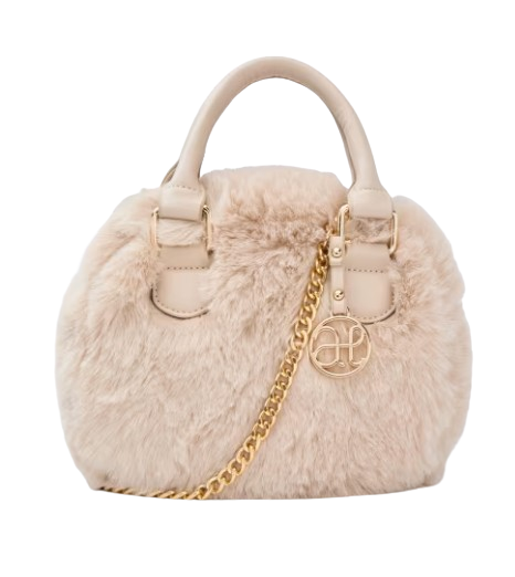 5937 - Girls Faux Shearling Bag