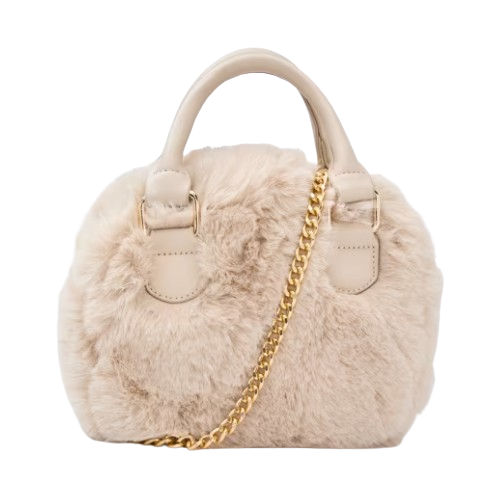 5937 - Girls Faux Shearling Bag