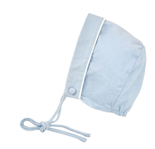 6650 - Light Blue Corduroy Coat & Hat