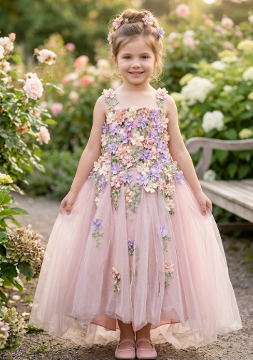7257R - Floral Dress Rose