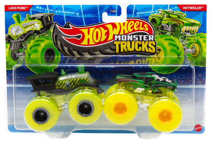 87961 - Hot Wheels Demolition Doubles Loco Punk & Hotweiler Diecast Car 2-Pack