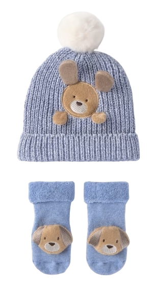 9124B - Newborn Bear Hat and Mittens Set (Mayoral)