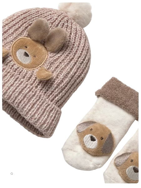 9124 - Newborn Bear Hat and Mittens Set (Mayoral)3